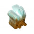 Bionicle Mask of Ice with Marbled Trans-Light Blue Pattern: {топло златист}