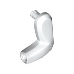Dinosaur Limb Small Arm with Pin and 2 Elbow Spikes Left: {бял}