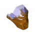 Bionicle Mask of Earth with Marbled Trans-Purple Pattern: {топло златист}