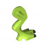 Dinosaur Leg Large (Rear) Dilophosaurus Left with Pin, Black Claws and Dark Green Blotch Pattern: {ярко жълто-зелен}