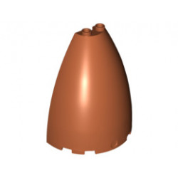 Cone Half 6 x 3 x 6 (Elliptic Paraboloid): {тъмно оранжев}