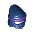 Minifigure, Headgear Ninjago Wrap Peaked Head with Dark Purple Wrap and Knot Pattern: {земно син}