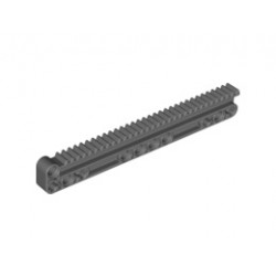 Technic, Gear Rack 1 x 14 x 2 with Axle and Pin Holes: {тъмно каменно сив}