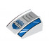 Slope, Curved 2 x 2 Lip with 'POLICE', Badge, Grille and Red and Blue Sides Pattern (10687): {бял}