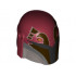 Minifigure, Headgear Helmet with Holes, SW Mandalorian with Dark Brown Facial Details Pattern: {нов тъмно червен}
