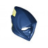 Minifigure, Headgear Ninjago Wrap Pointed with Narrow Eye Hole with Trans-Neon Green Back Pattern: {земно син}