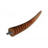 Dinosaur Tail Tyrannosaurus rex with Pin, Dark Orange Top and Dark Brown Stripes Pattern: {умерен нуга}