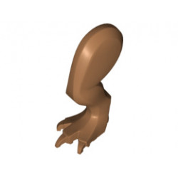 Dinosaur Leg Large (Rear) Tyrannosaurus rex with Pin, Black Claws and Brown and Dark Orange Stripes Pattern - Left: {умерен нуга}