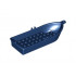 Boat, 14 x 5 x 2 with Oarlocks without Hollow Inside Studs: {земно син}