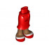 Mini Doll Friends Hips and Long Skirt, Medium Nougat Legs and Red and White Shoes Pattern: {ярко червен}