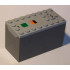 Electric 9V Battery Box Power Functions (Non-Rechargeable) with Dark Bluish Gray Bottom : {умерено каменно сив}