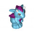 Dragon, Elves, Baby with Magenta Stomach, Spines and Wings and White Horns Pattern (Miku): {умерено небесносин}