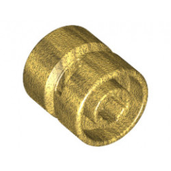 Wheel 11mm D. x 12mm, Hole Notched for Wheels Holder Pin: {топло златист}