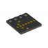 Tile, Modified 4 x 4 with Studs on Edge with Construction Zone Sign with Directional Arrow Pattern: {черен}