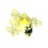 Minifigure, Headgear Mask Ninjago Skreemer with Dark Purple Eyes and Mouth Open with White Pointed Teeth and Yellowish Green Tongue Pattern : {прозрачно флуорисциращо зелен}