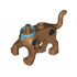 Dog Body Great Dane Scooby-Doo Walking with Right Front Leg Raised and Medium Azure Collar Pattern: {умерен нуга}