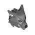 Minifigure, Head Modified Werewolf with Smooth Hair and Brow with Black Nose, White Teeth and Fangs and Gray Fur Pattern: {тъмно каменно сив}