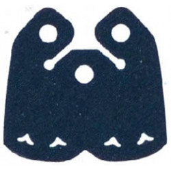 Mini Doll, Cape Cloth, Friends, 2 Bottom Curves, Short with 3 Small Top Holes and Heart Shaped Holes: {земно син}