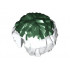 Minifigure, Utensil Cheerleader Pom Pom with Dark Green Top Pattern: {бял}
