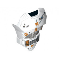 Large Figure Torso with SW Battle Damaged Armor Pattern (Clone): {бял}