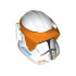 Large Figure Head Modified SW with Ball Joint Socket Phase 3 Clone with Visor Pattern (Commander Cody): {бял}