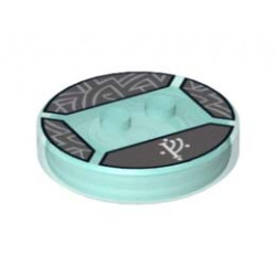 FUNC. CIRKLE BRICK 4X4X2/3 NO.2 NO. 3: {прозрачно светло син}