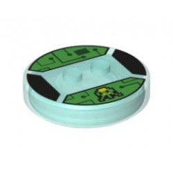 FUNC. CIRKLE BRICK 4X4X2/3 NO.2 NO. 8: {прозрачно светло син}