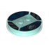 Dimensions Toy Tag 4 x 4 x 2/3 with 2 Studs for ACU Trooper #14 with Jurassic World Logo and Blue Hexagons Pattern: {прозрачно светло син}