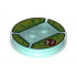 Dimensions Toy Tag 4 x 4 x 2/3 with 2 Studs for Slimer #39 with Bright Green Slime and Ghostbusters Symbol Pattern: {прозрачно светло син}