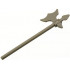 Minifigure, Weapon Halberd Elaborate: {тъмно сив}