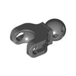 Hero Factory Arm / Leg with Ball Joint and Ball Socket, Short: {тъмно каменно сив}