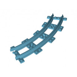 Train, Track Plastic, Narrow, Curve: {умерено небесносин}