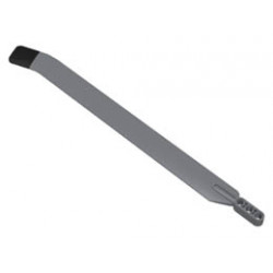 Technic, Rotor Blade Large Bent with 3L Liftarm Thick and Black Rubber Tip : {тъмно каменно сив}