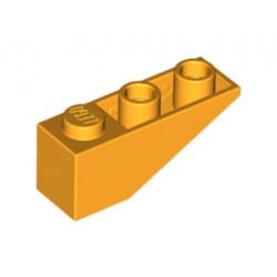 Покривна плочка 1X3/25° инверсна: {огнено жълто-оранжев}