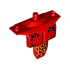 Large Figure Torso Armor Shoulder Studs with Black Spots and Orange Veins Pattern (70322): {ярко червен}