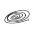 String with End Tow Ball, 63L Overall (50.3 cm): {черен}