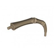 Appendage Bony Large with Axle (Leg / Rib / Tail): {пясъчно жълт}