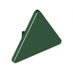Триъгълен знак с щракалка: {земно зелен}