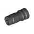 Large Figure Weapon Lightsaber Hilt Half 2L with Axle Hole: {черен}