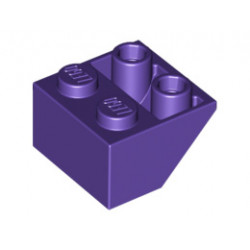 Покривна плочка 2X2/45° инверсна (*) с плосък долен пин: {светло виолетов}