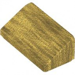 ROOF TILE 1 X 2 X 2/3, ABS: {топло златист}