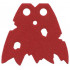 Minifigure, Cape Cloth, Holes and Tattered Edges : {нов тъмно червен}