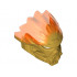 Bionicle Mask of Fire (Unity) with Marbled Trans-Neon Orange Pattern: {топло златист}