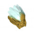 Bionicle Mask of Ice (Unity) with Marbled Trans-Light Blue Pattern: {топло златист}