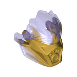 Bionicle Mask of Earth (Unity) with Marbled Trans-Purple Pattern: {топло златист}
