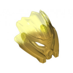 Bionicle Mask of Stone (Unity) with Marbled Trans-Neon Green Pattern: {топло златист}