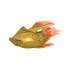 Bionicle Creature Head/Mask with Marbled Trans-Neon Orange Pattern: {топло златист}