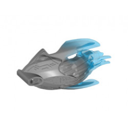 Bionicle Creature Head/Mask with Marbled Trans-Dark Blue Pattern: {сребърно метален}