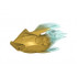 Bionicle Creature Head/Mask with Marbled Trans-Light Blue Pattern: {топло златист}
