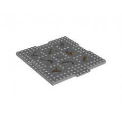 Плочка 16X16X6,4 NO. 3: {умерено каменно сив}